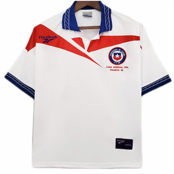 Chile away retro jersey second soccer kits men's sportswear football tops sport shirt 1998